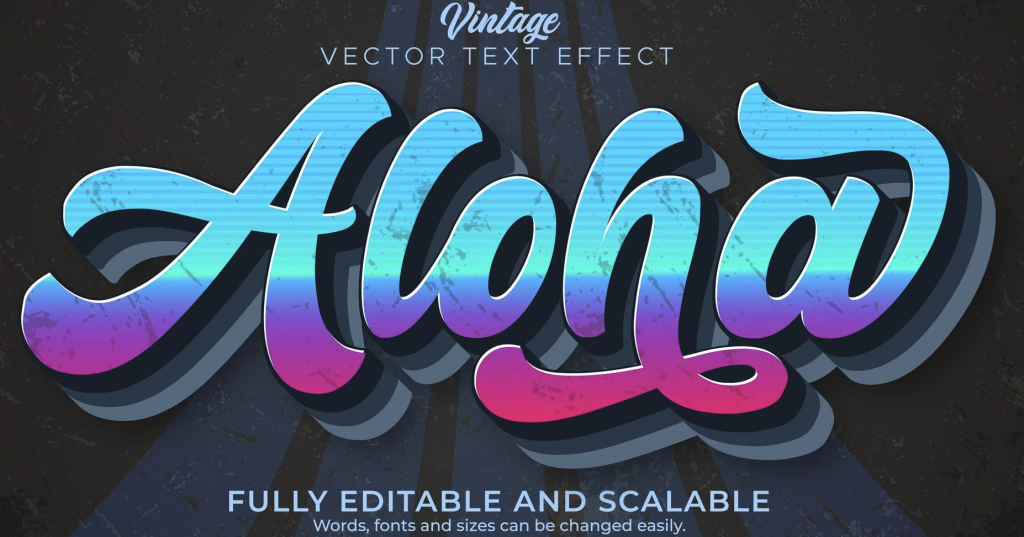 Retro Font Example