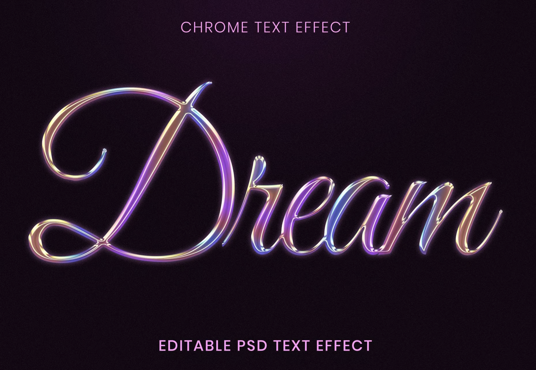 Chrome Style Font Example