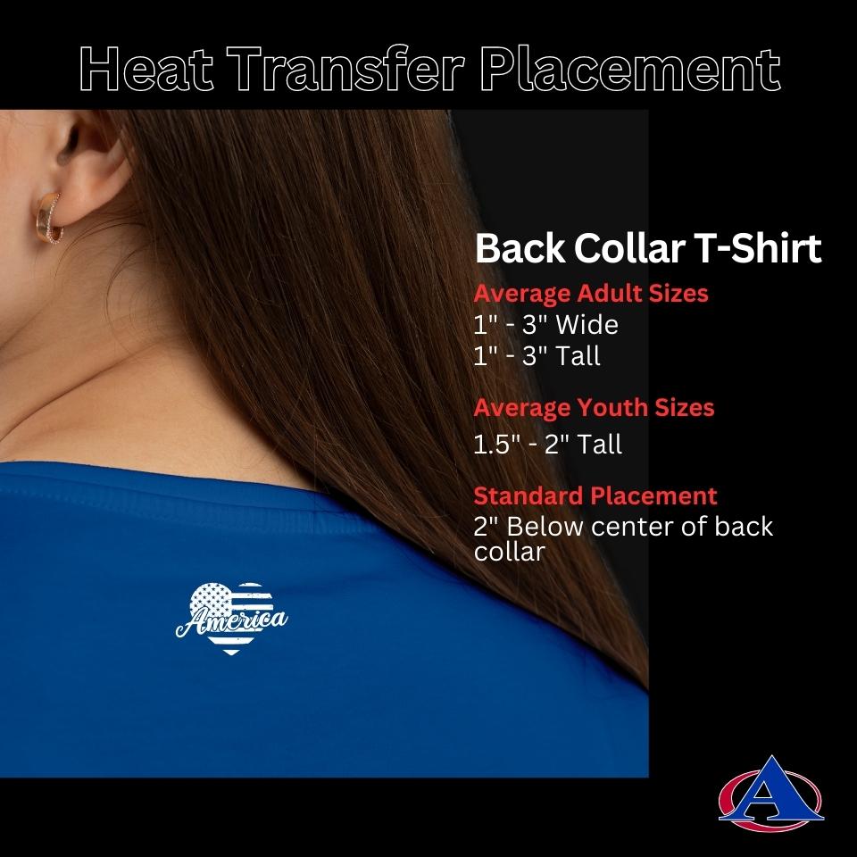 Heat Transfer Placement Back Collar