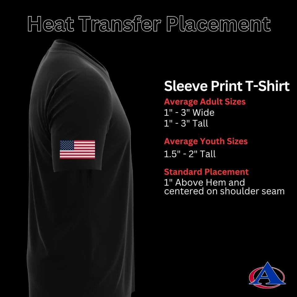 Heat Transfer Placement Sleeve Print
