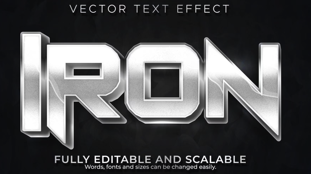 Metal Font Example